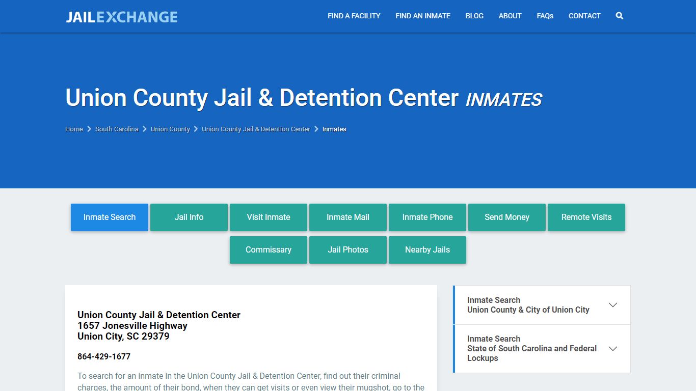 Union County Inmate Search | Arrests & Mugshots | SC - JAIL EXCHANGE