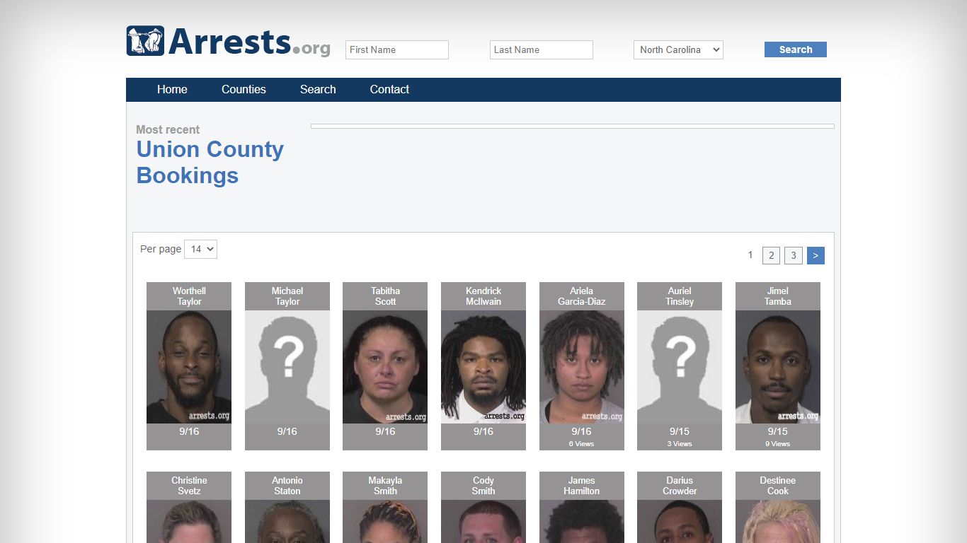 Union County Arrests and Inmate Search